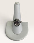 Sterling Silver Pink Natural Amethyst Gemstone Ring
