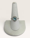 Sterling Silver Blue Topaz Gemstone Ring
