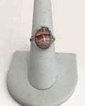 Sterling Silver Argentina Rhodochrosite Gemstone Ring