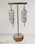 Chalcedony & Copper Designer Earrings