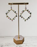 Watermelon Tourmaline Designer Earrings