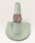 Sterling Silver Pink Opal Gemstone Ring