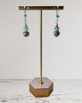Aqua Seed Bead Designer Earrings