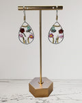 Flower Garden Seed Beads Designer Earrings