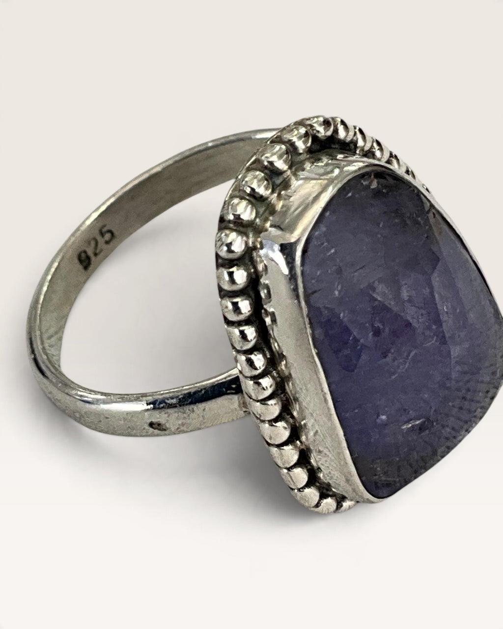 Sterling Silver Tanzanite Gemstone Ring