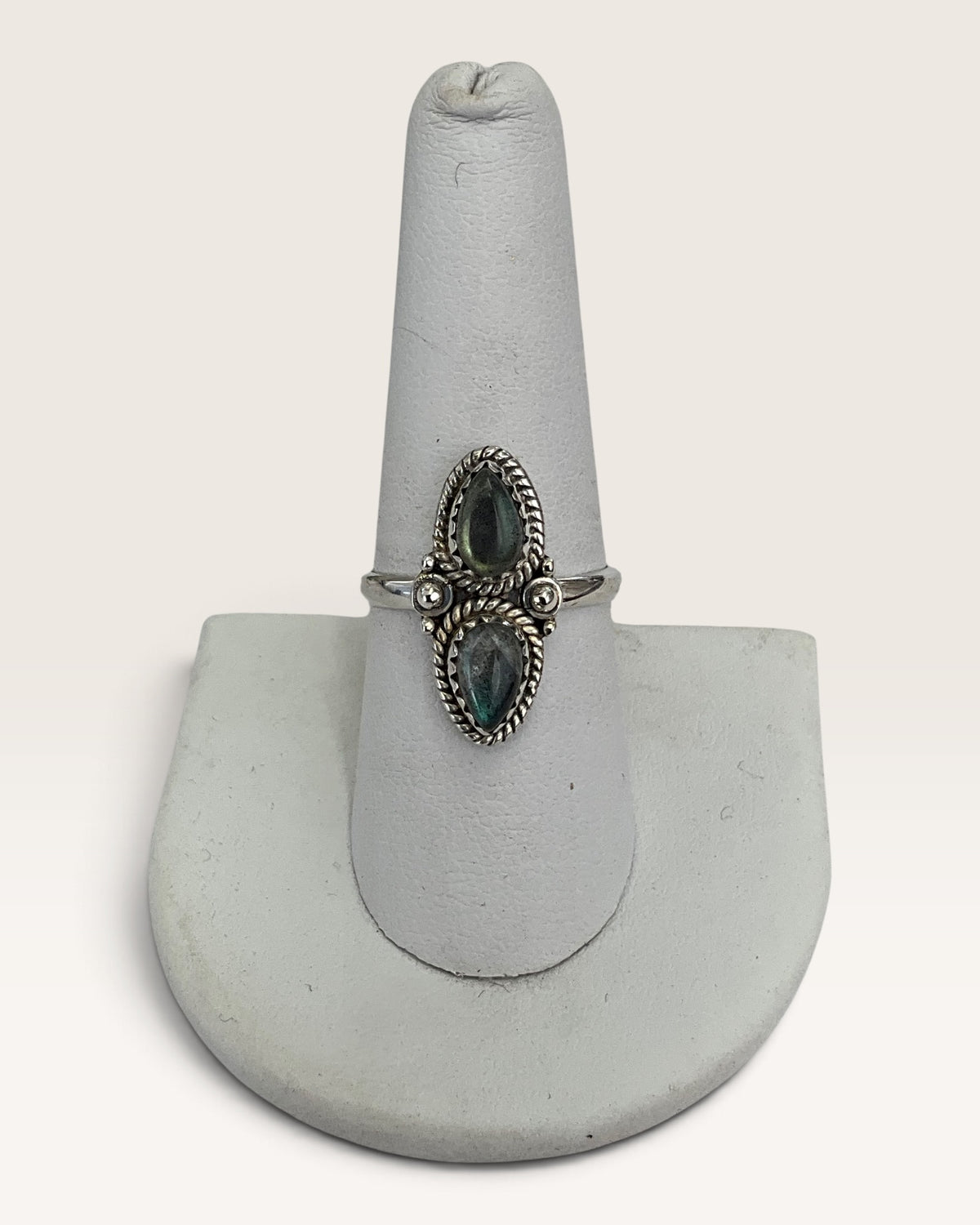 Sterling Silver Natural Labradorite Gemstone Ring
