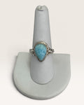 Sterling Silver Natural Dominican Republic Larimar Gemstone Ring