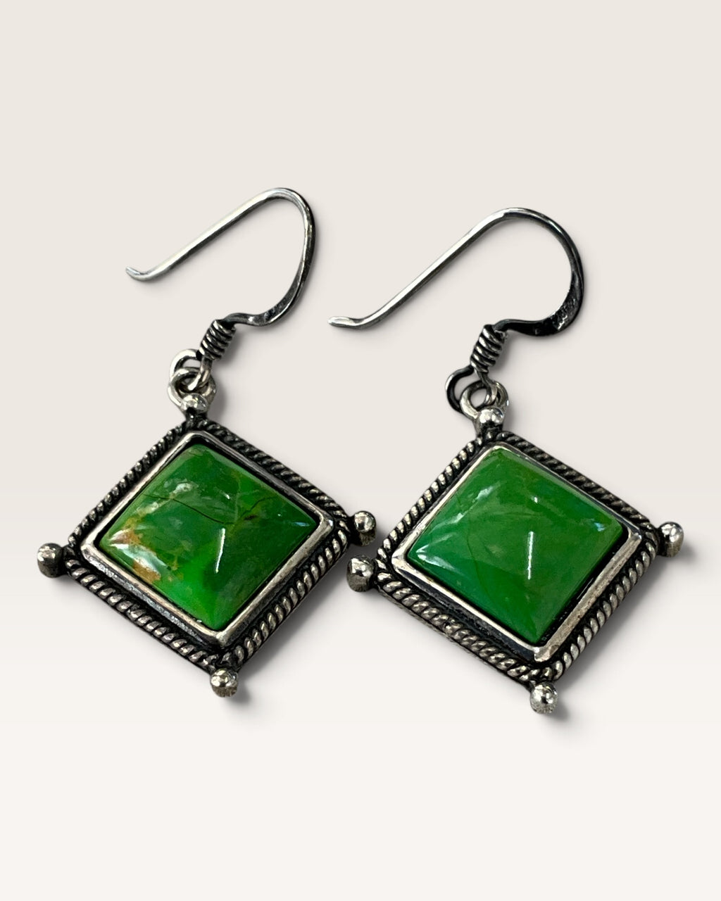 Sterling Silver Turquoise Dangle Earrings