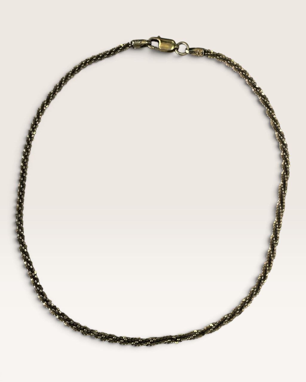 Gold Vermeil over Sterling Silver 10” Anklet - Pre-Loved