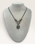 Sterling Silver Ross Simmons Black Onyx & Marcasite Necklace - Pre-Loved
