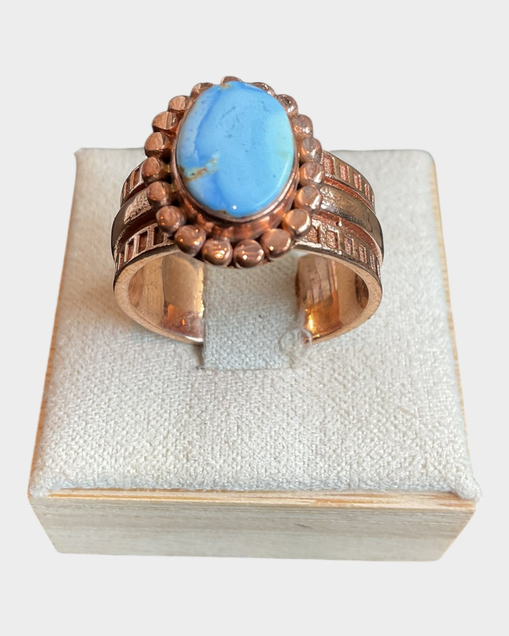 Bling Collection - Golden Hills Turquoise Ring