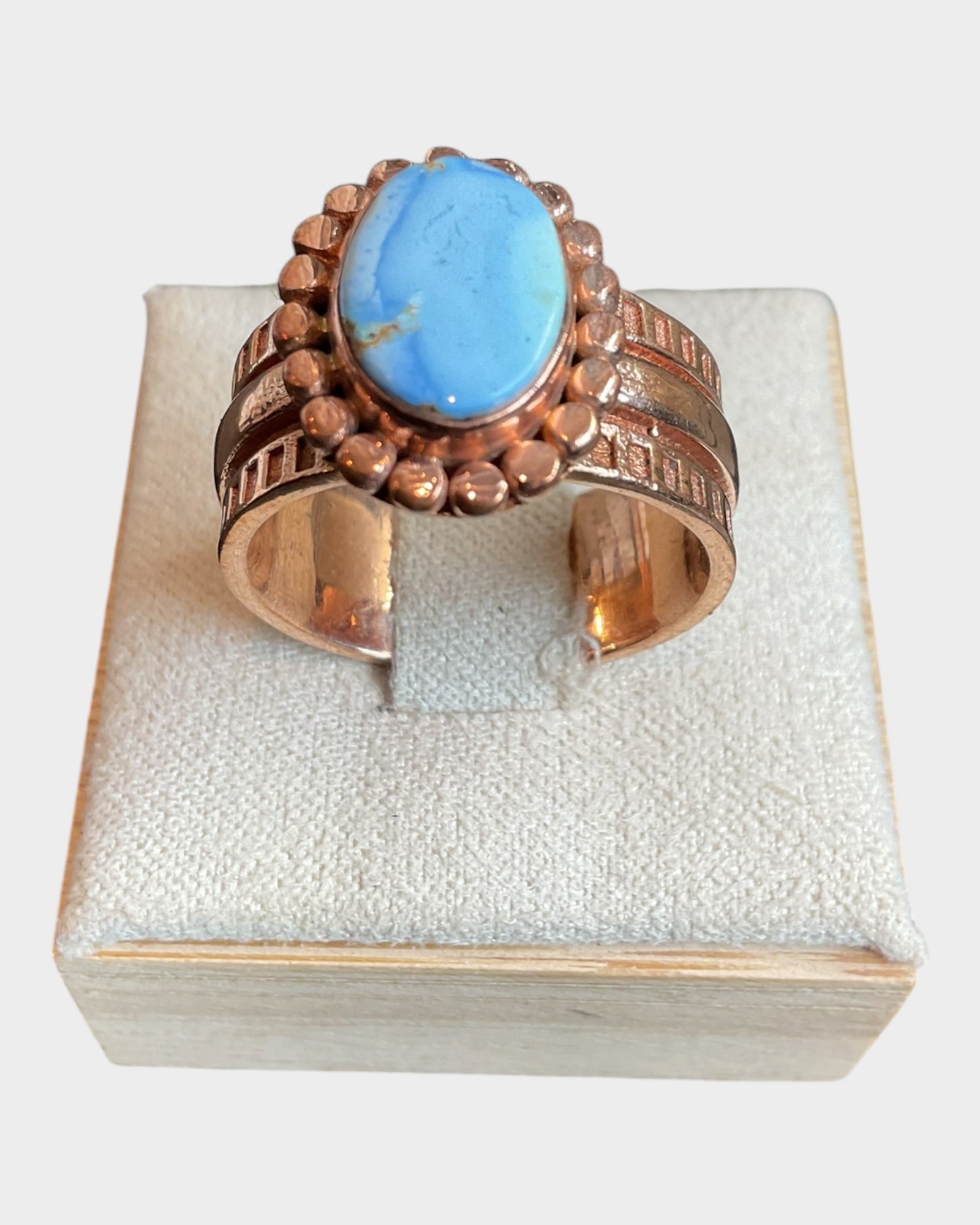 Bling Collection - Golden Hills Turquoise Ring