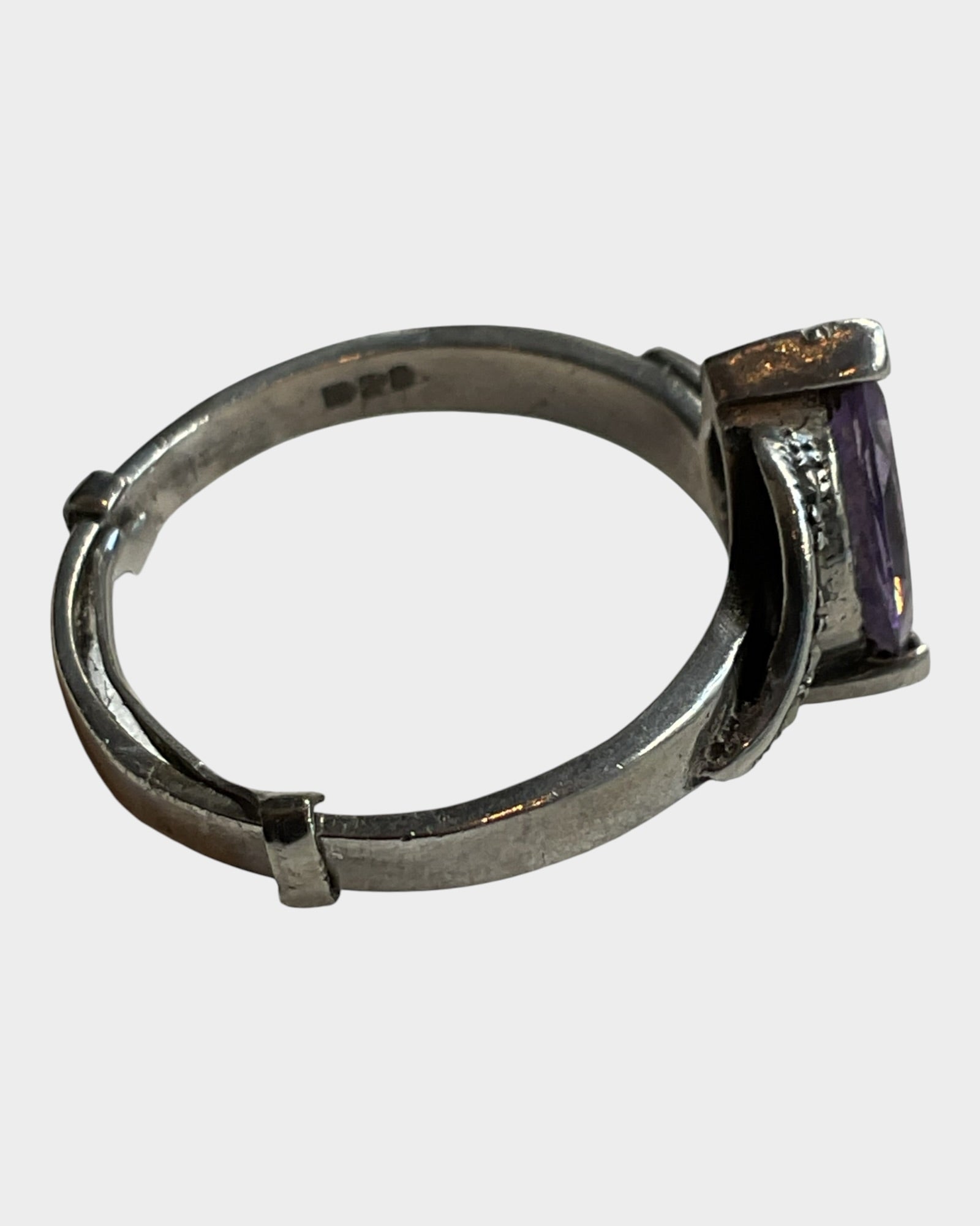 Marcasite & Amethyst Ring - Estate Sale (Great Condition)