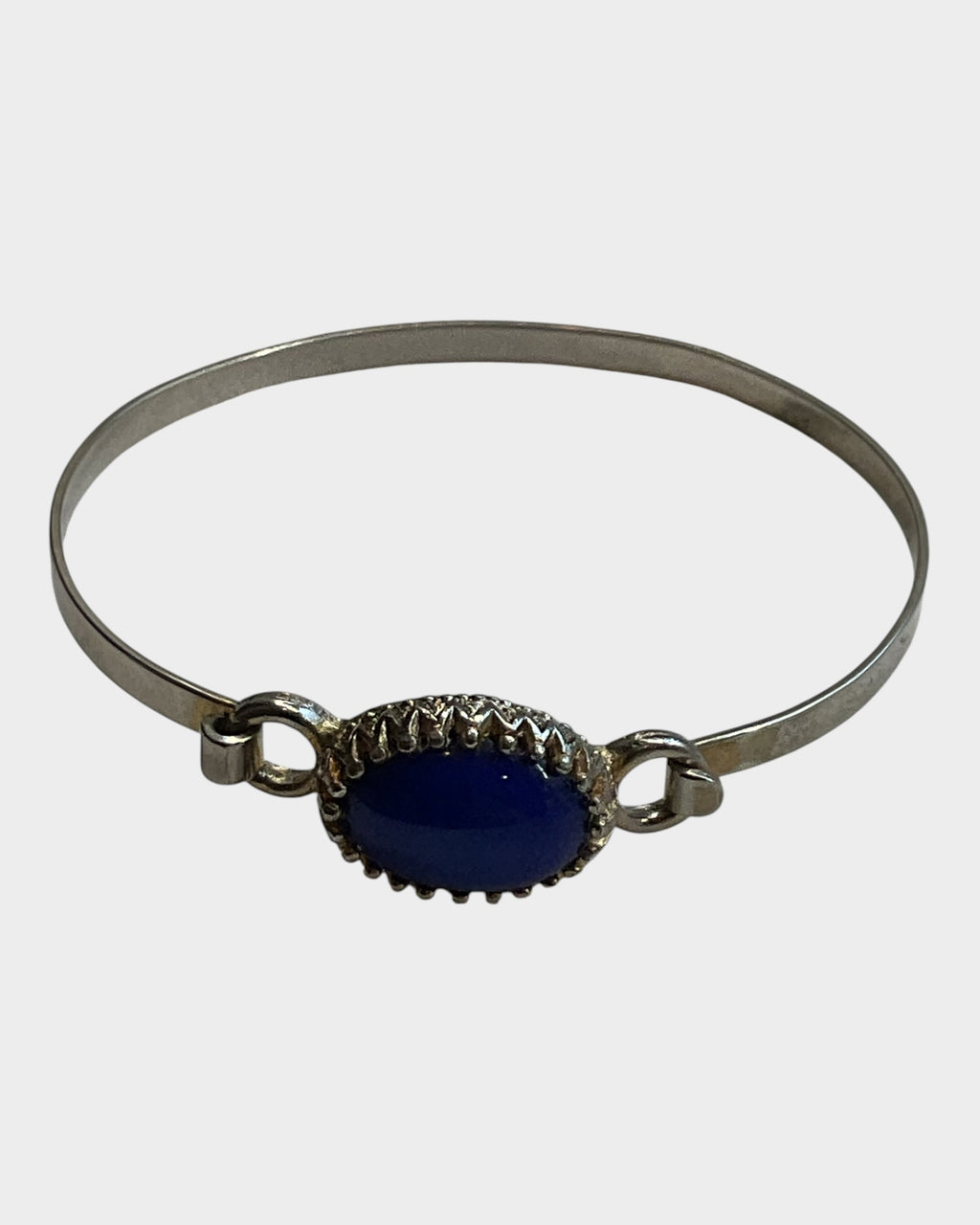 Avon Cuff Bracelet with Blue Cabochon Bracelet - Estate Sale (Great Condition)