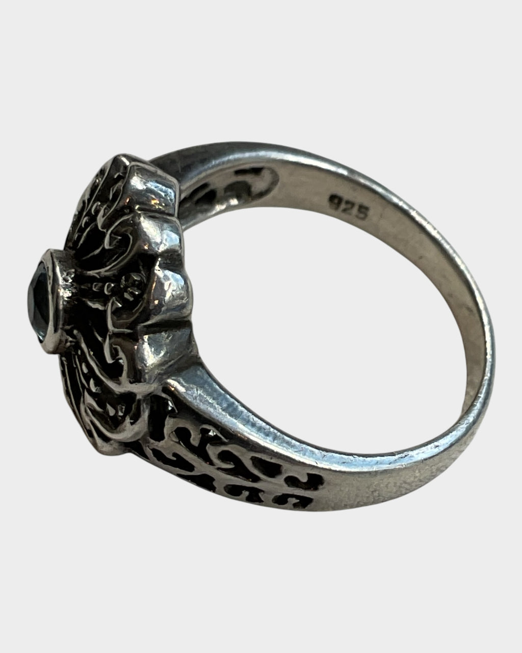 Marcasite & Blue Topaz Ring - Estate Sale (Great Condition)