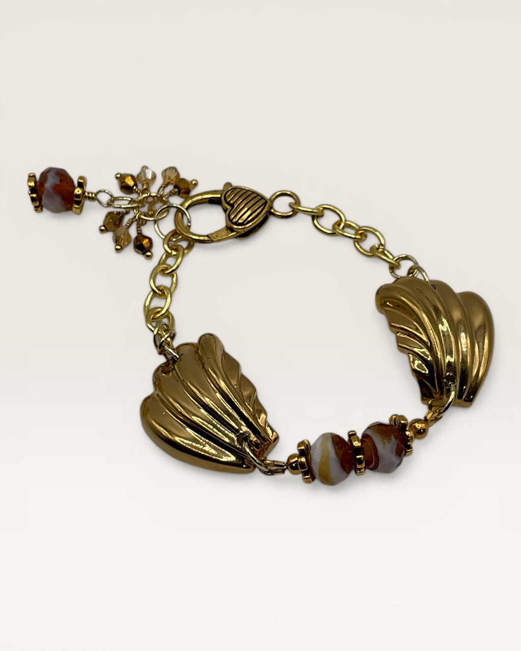 Gold Chain Padlock Bracelet