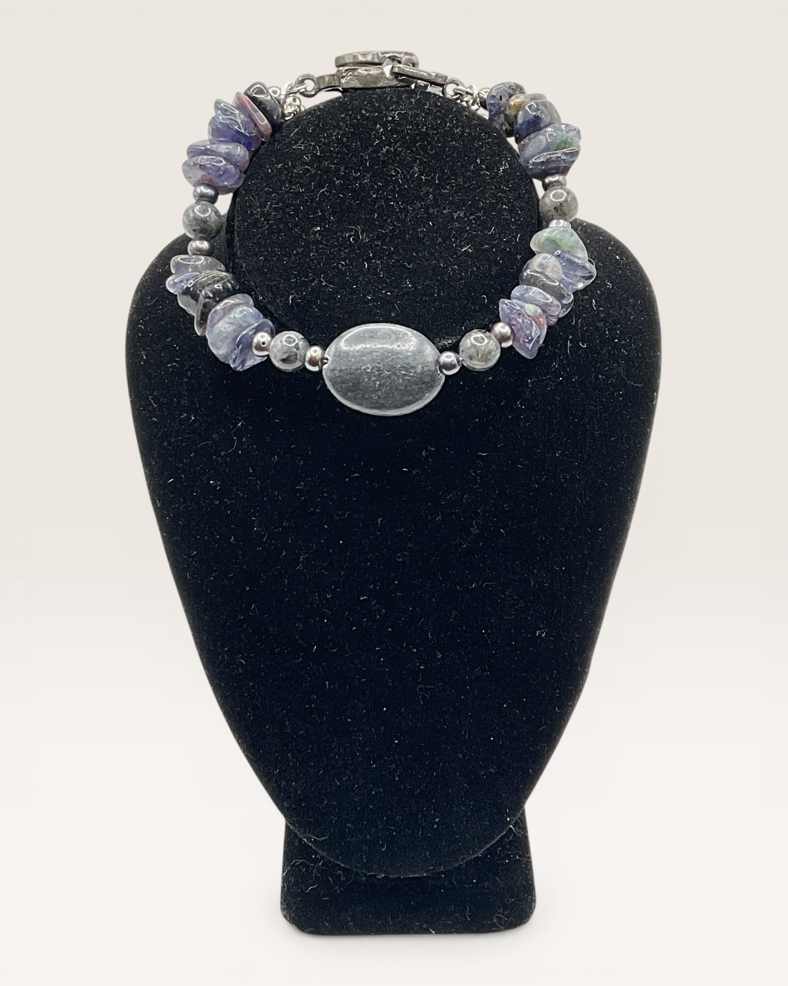 Amethyst Nuggets and Hematite Designer Bracelet