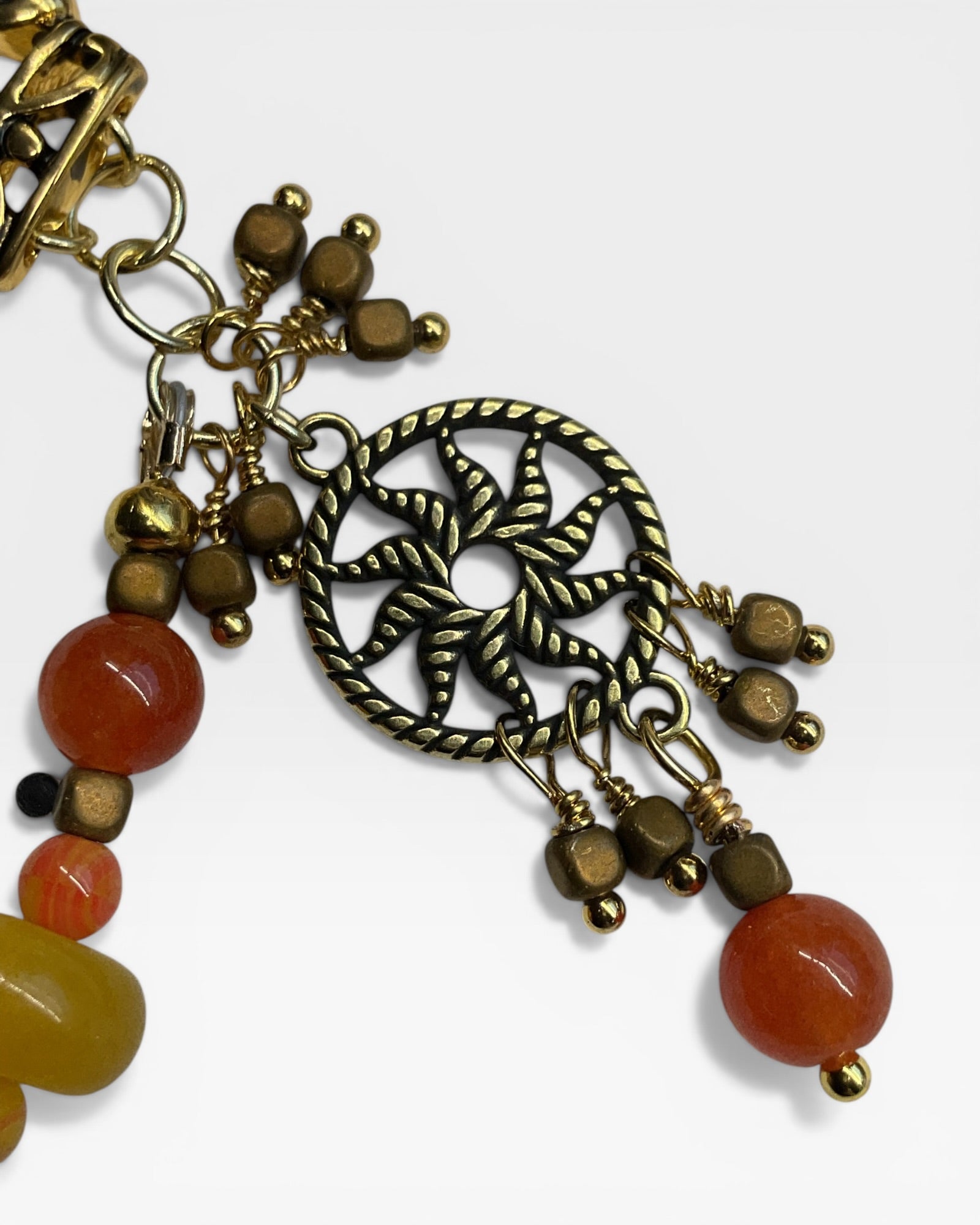 Candy Jade & Czech Glass Designer Bracelet