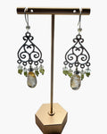 Citrine & Peridot Chandelier Designer Earrings