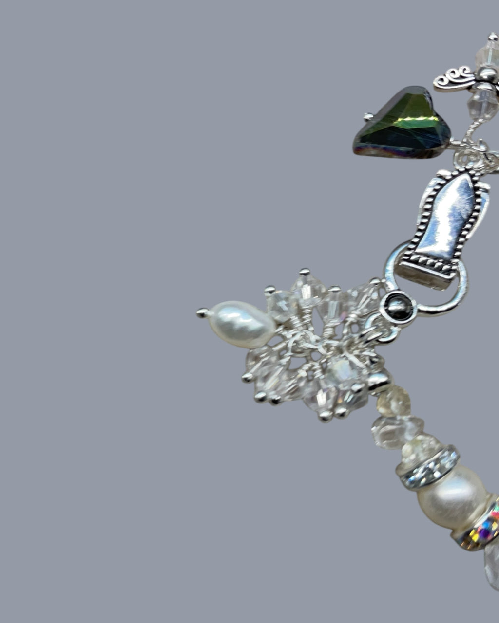 Freshwater Pearls and AB Crystals Designer Bracelet