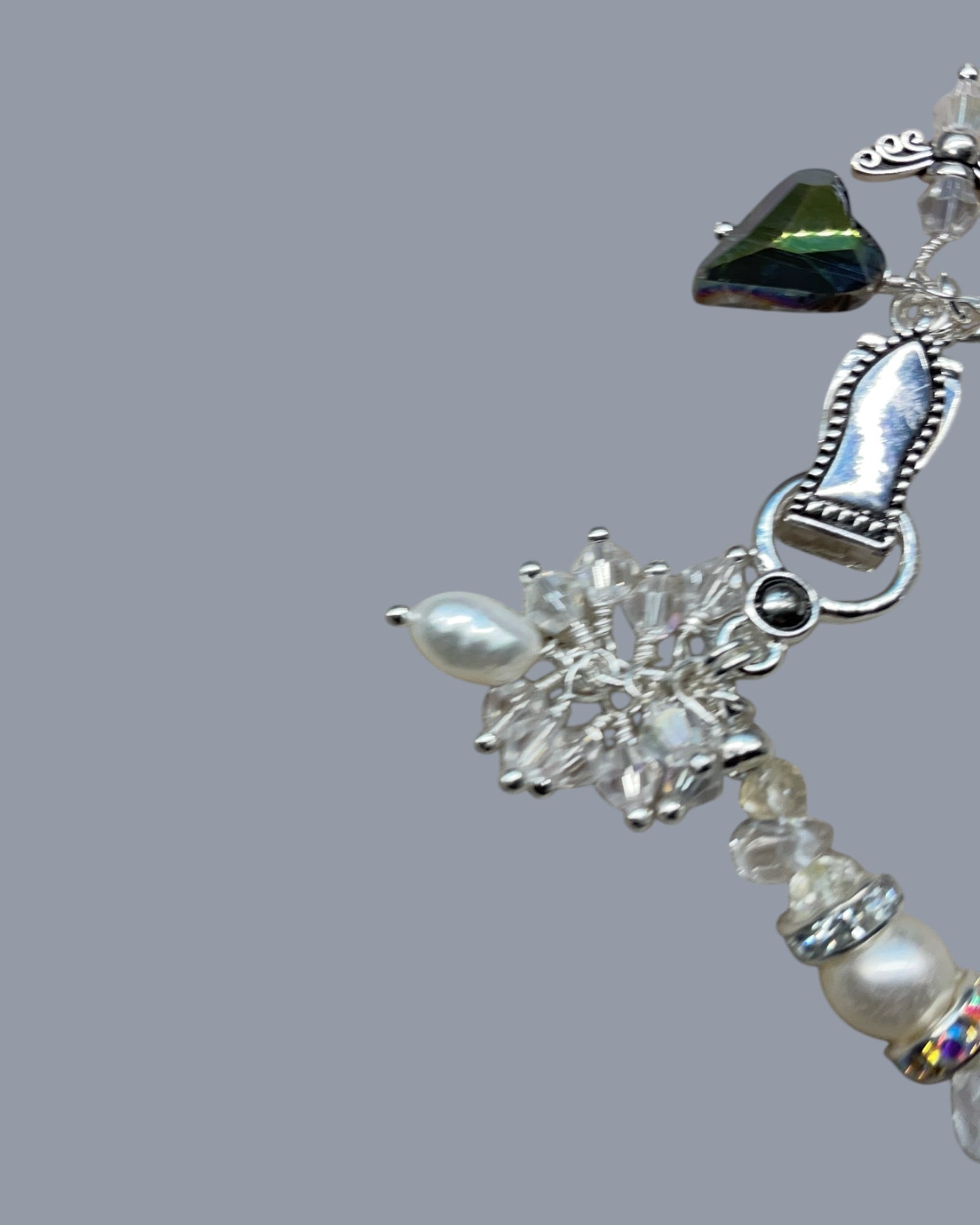 Freshwater Pearls and AB Crystals Designer Bracelet