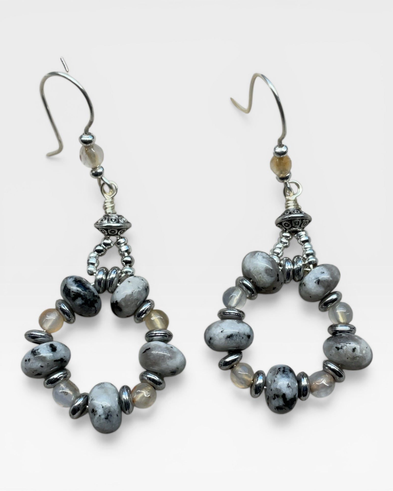 Granite Jasper Designer Earrings