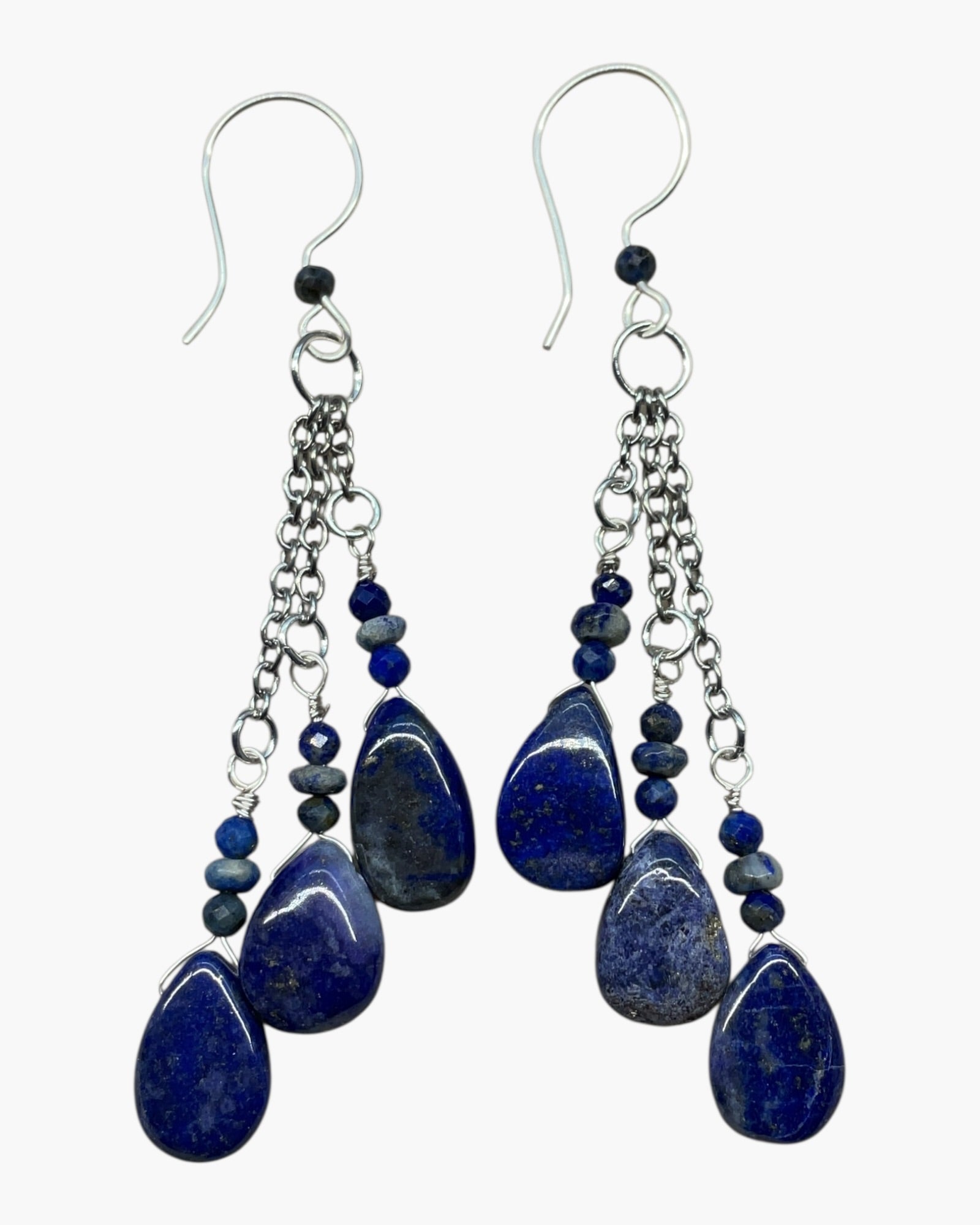 Lapis Lazuli Dangle Designer Earrings