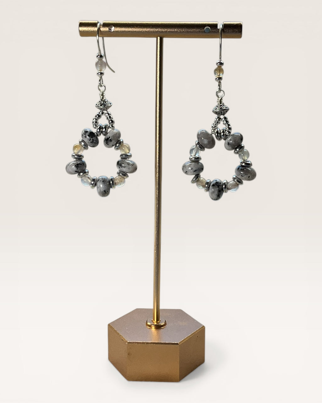 Granite Jasper Designer Earrings