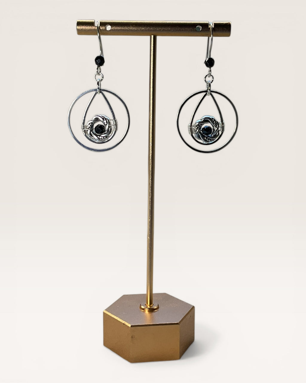 Black Onyx Casual Earrings