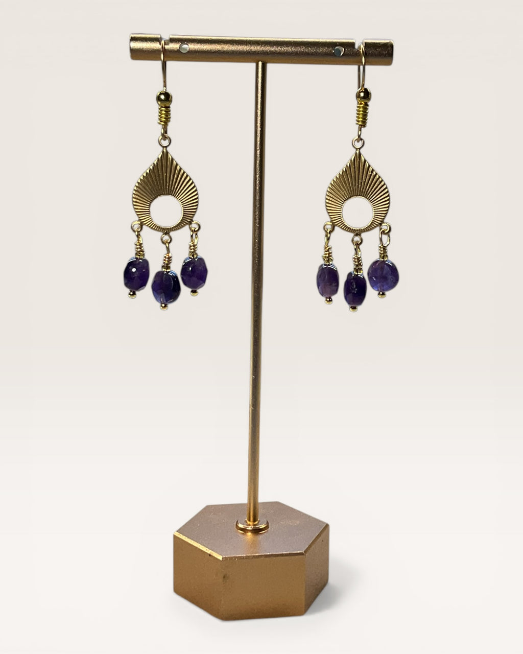 Amethyst Casual Earrings