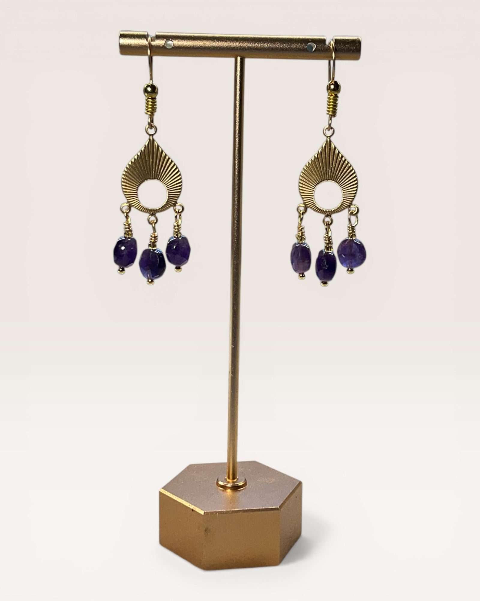 Amethyst Casual Earrings