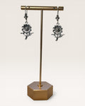 Silver Sunflower Casual Earrings