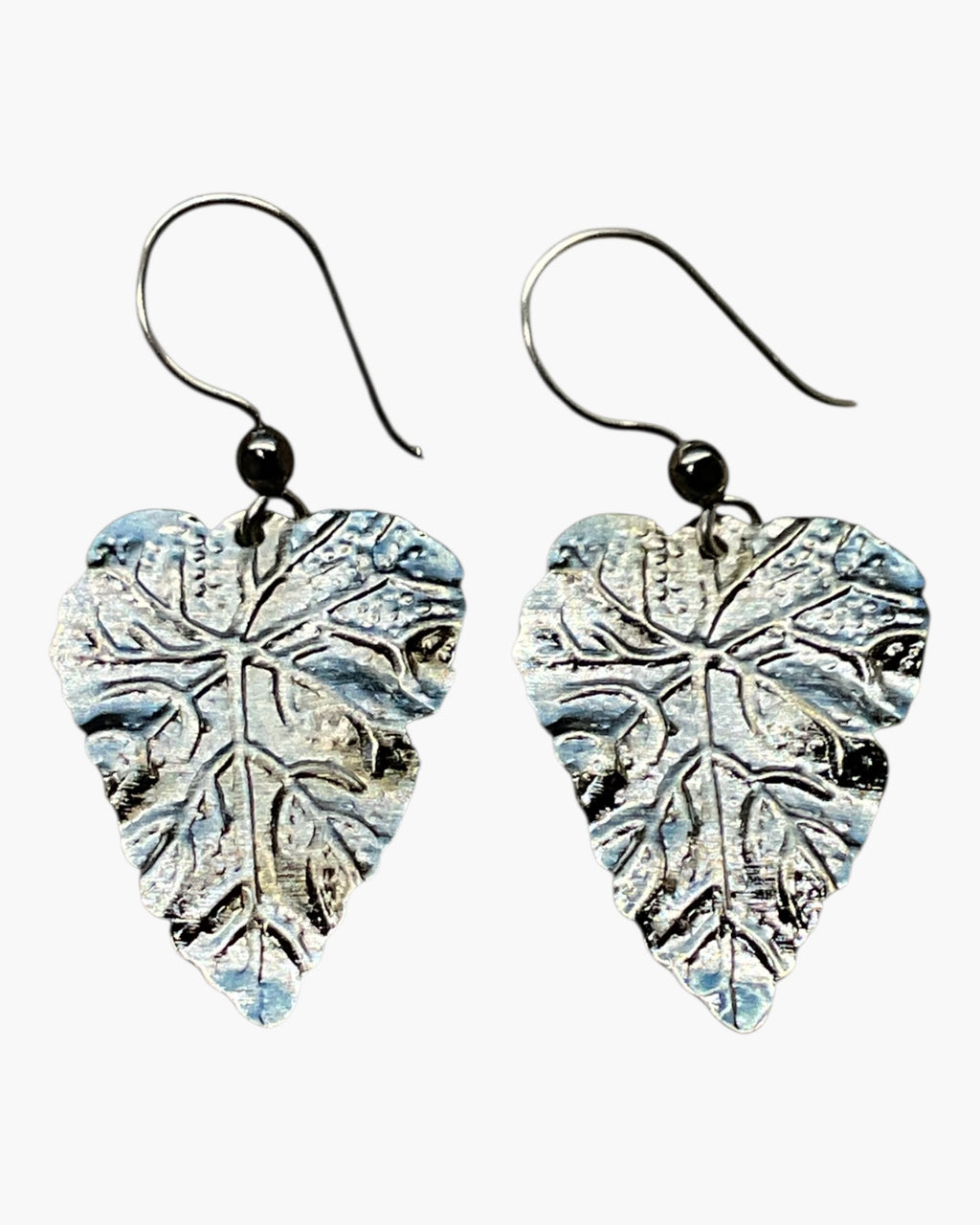 Silver Leaf Casual Earrings