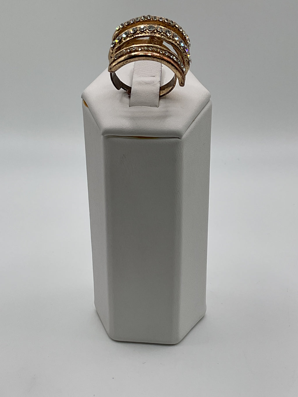 Cubic Zirconia Stacked Ring - Estate Sale (Great Condition)