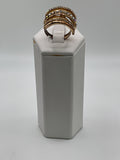 Cubic Zirconia Stacked Ring - Estate Sale (Great Condition)