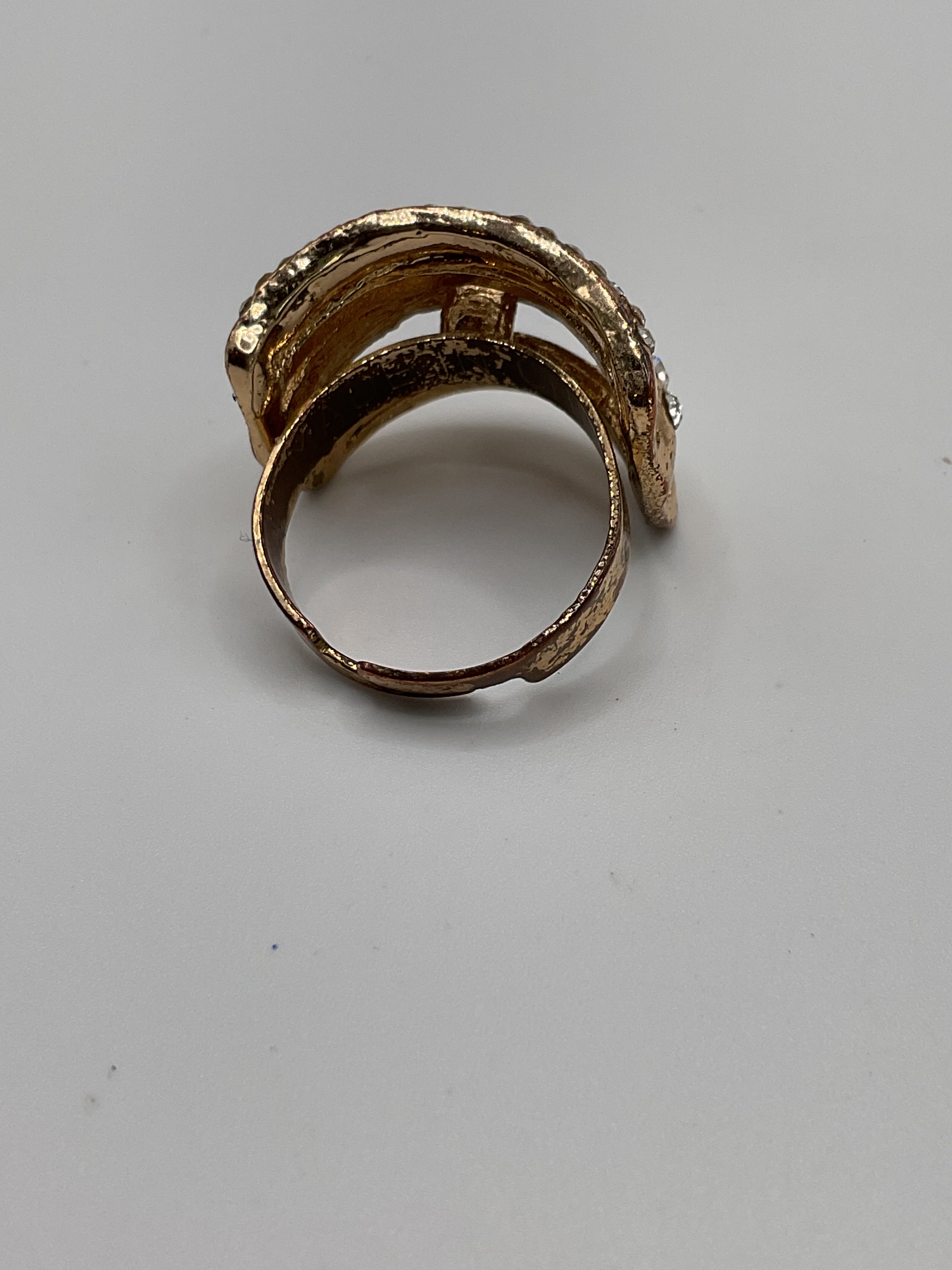 Cubic Zirconia Stacked Ring - Estate Sale (Great Condition)