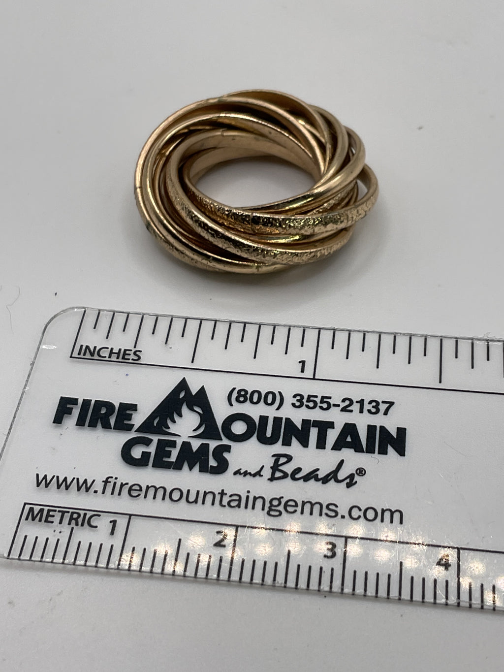 Woven Multi-Band Crisscross Design Ring - Estate Sale (Great Condition)