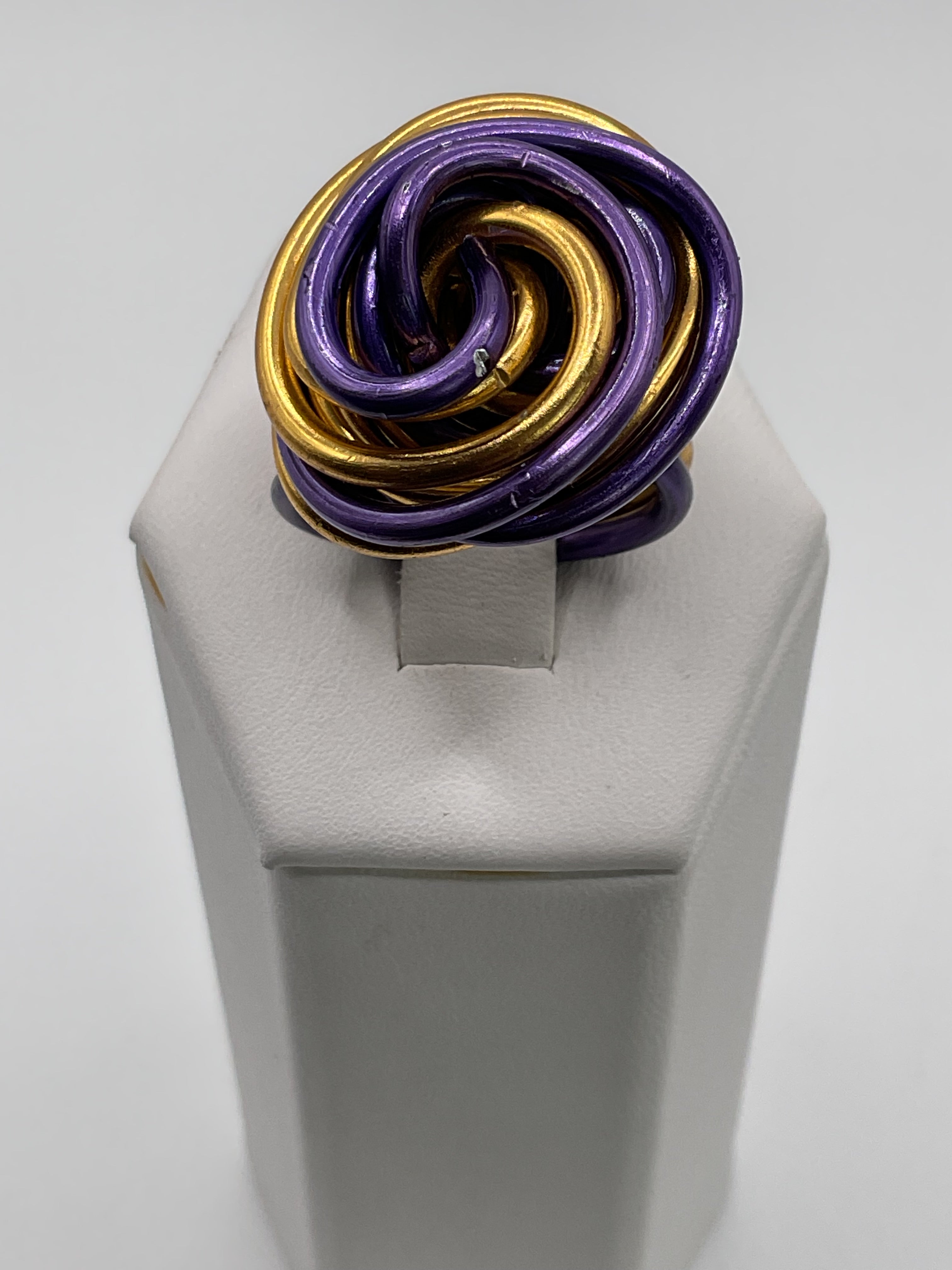 Aluminum Wire Wrapped Ring - Estate Sale (Great Condition)