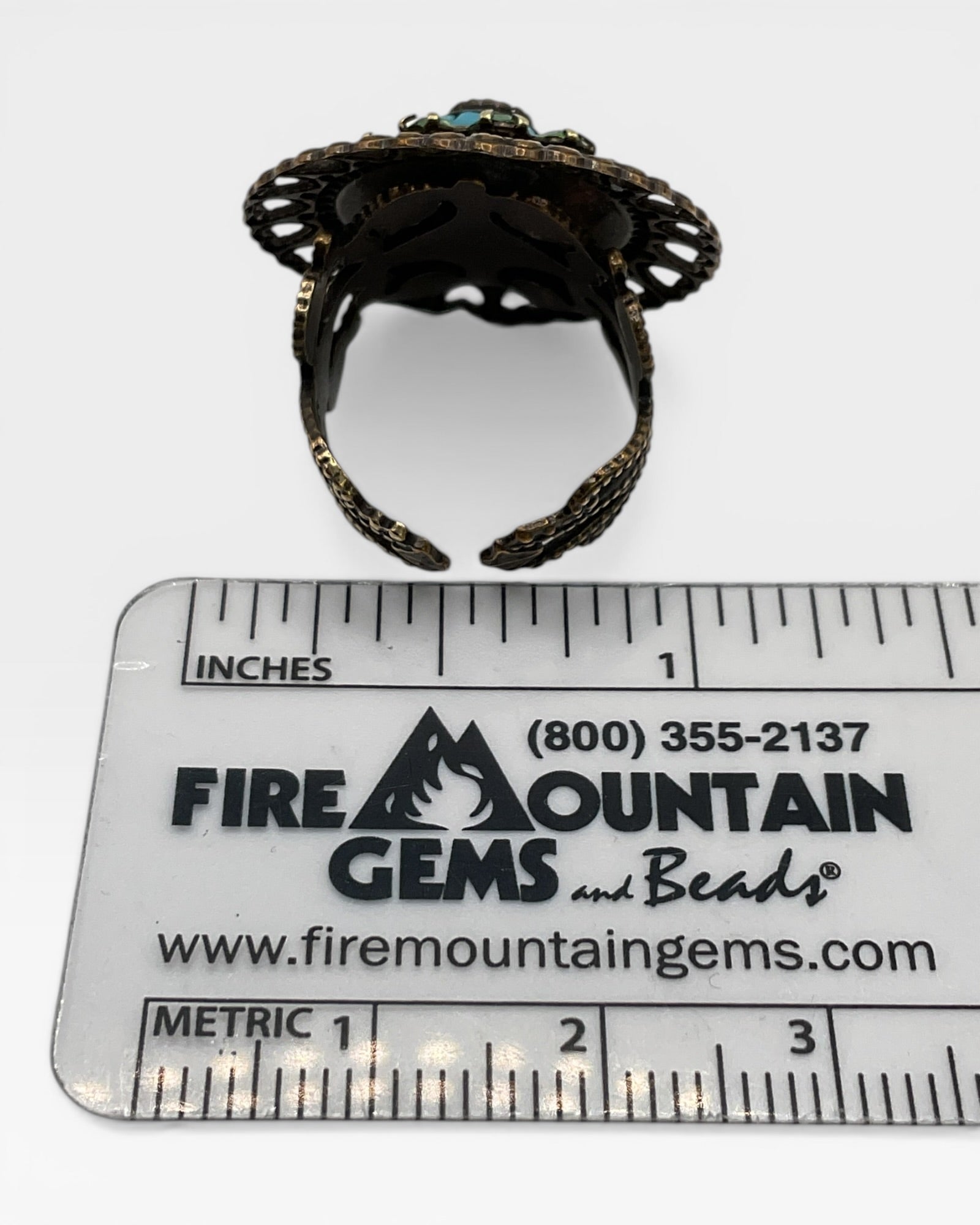 Vintage Style Filigree Boho Ring - Estate Sale (Great Condition)