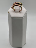 Rose Gold Stainless Minimalist Bypass Ring - Estate Sale (Great Condition)