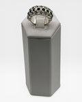 Black & Clear Crystal Band Ring - Estate Sale (Great Condition)