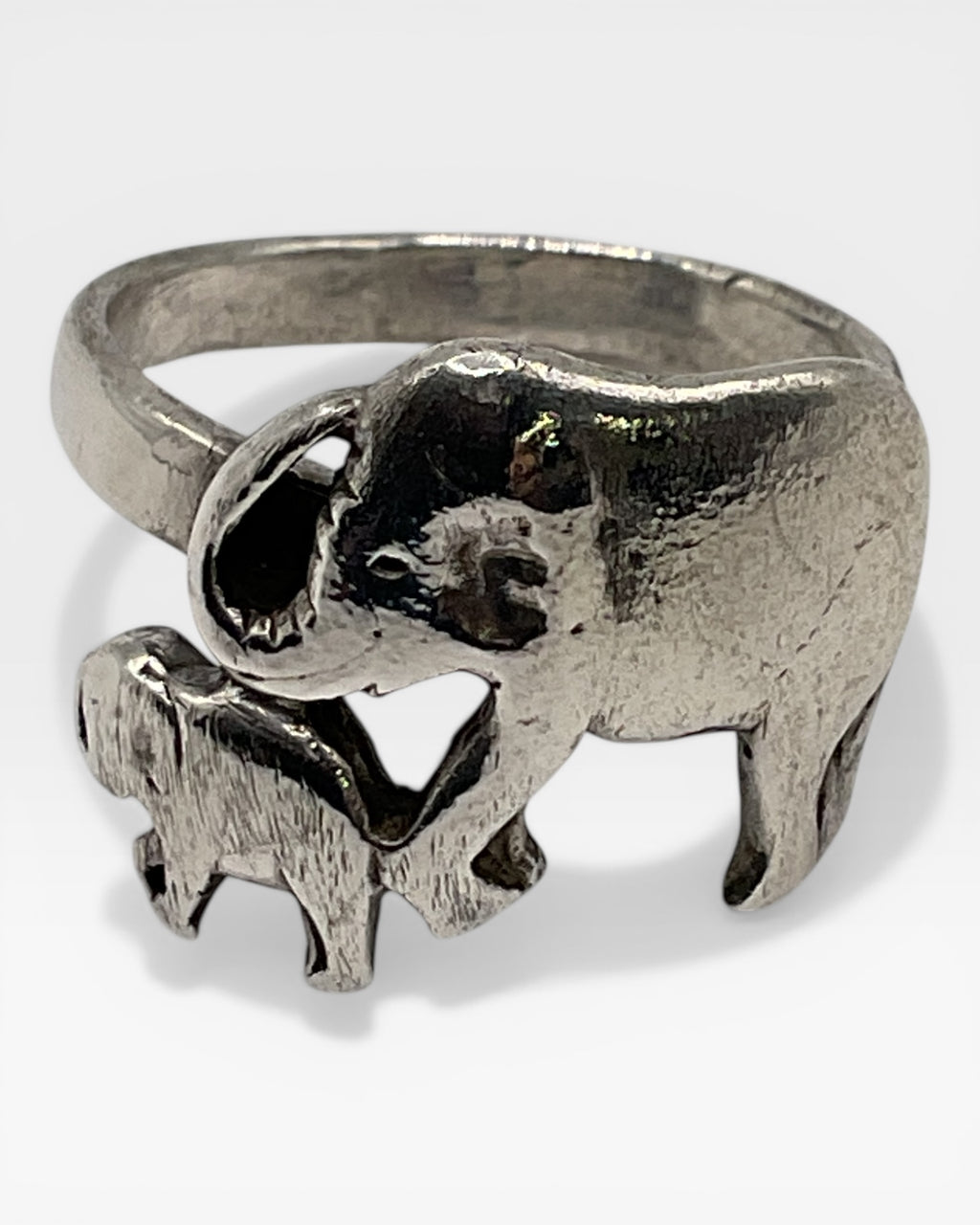 Mother & Baby Elephant Ring - Estate Sale (Great Condition)