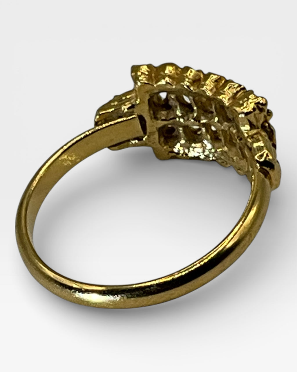 Filagree Quilted Band Ring - Estate Sale (Great Condition)