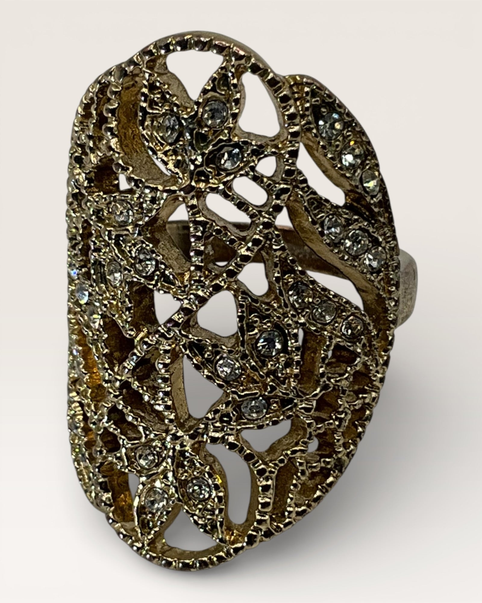 Gold Filagree Ring - Estate Sale (Great Condition)