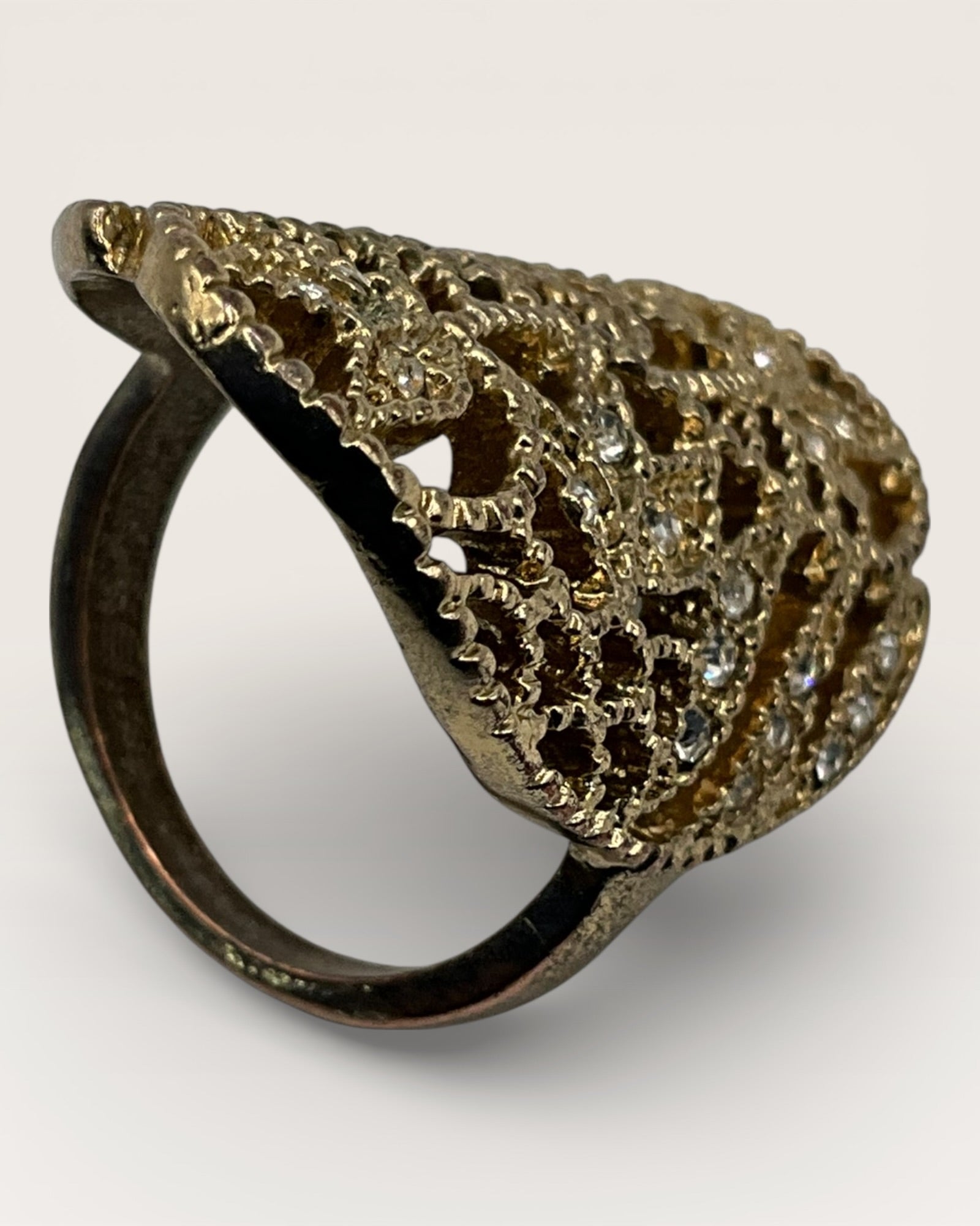 Gold Filagree Ring - Estate Sale (Great Condition)