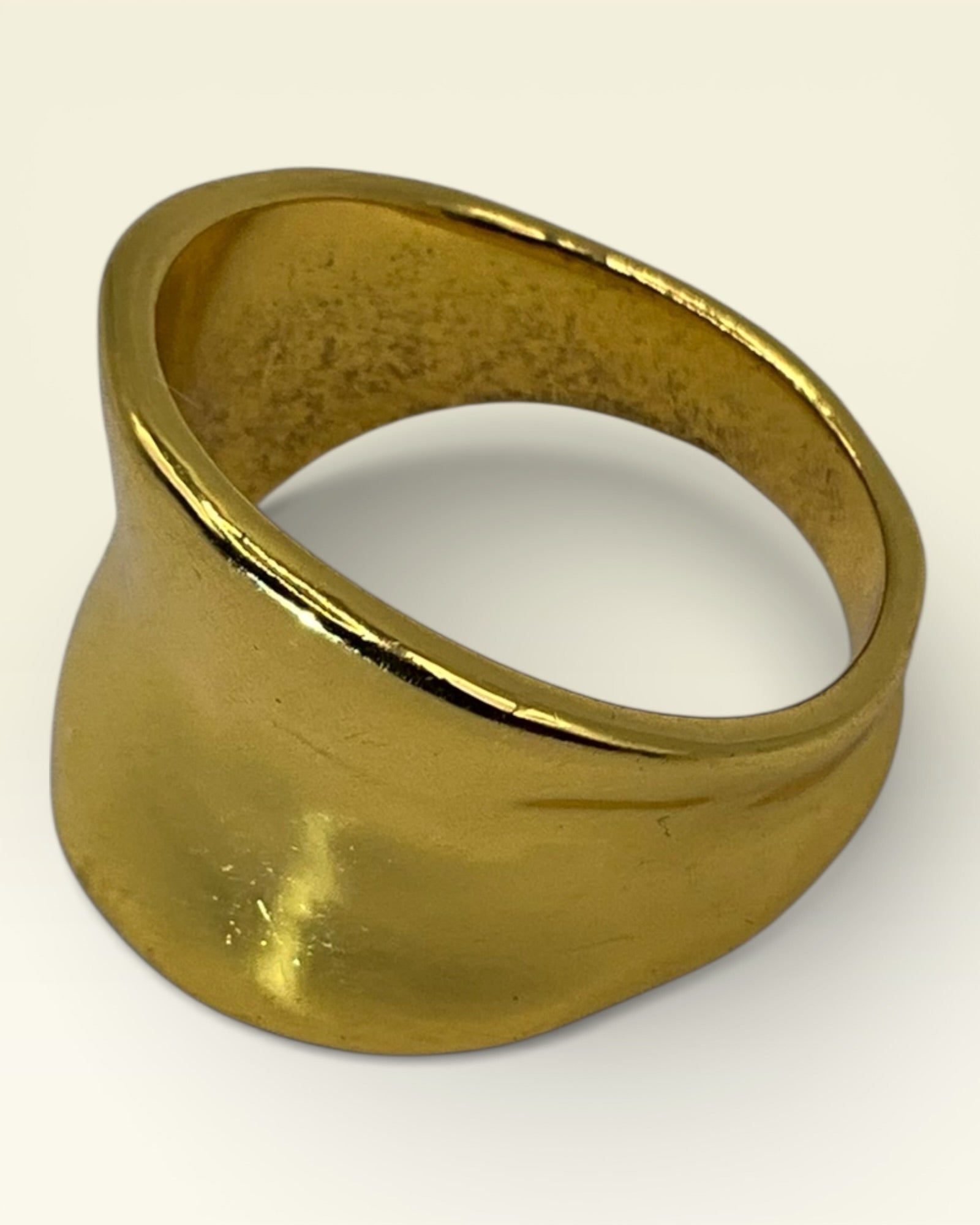 Chunky Gold Tone Ring - Estate Sale (Great Condition)