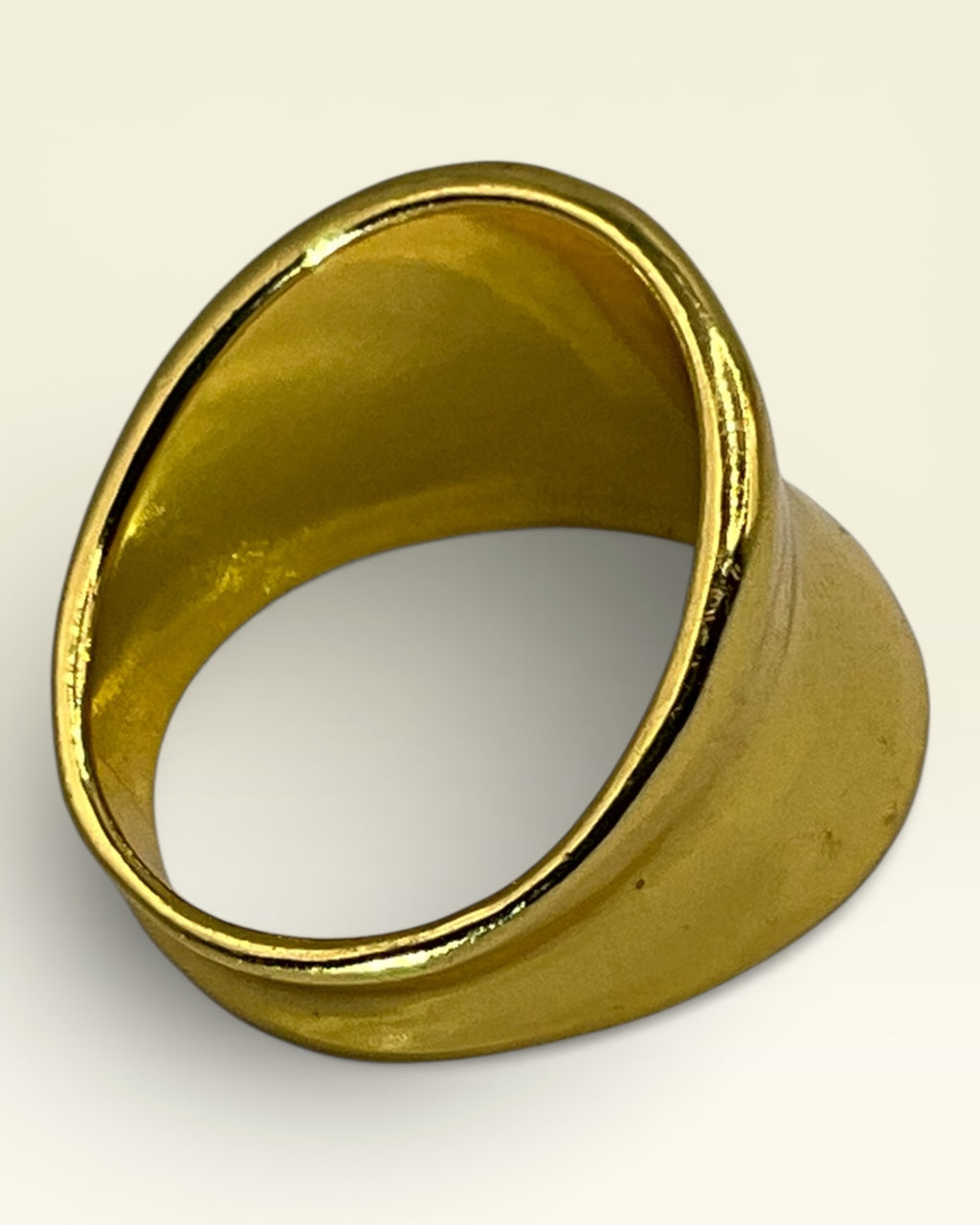 Chunky Gold Tone Ring - Estate Sale (Great Condition)