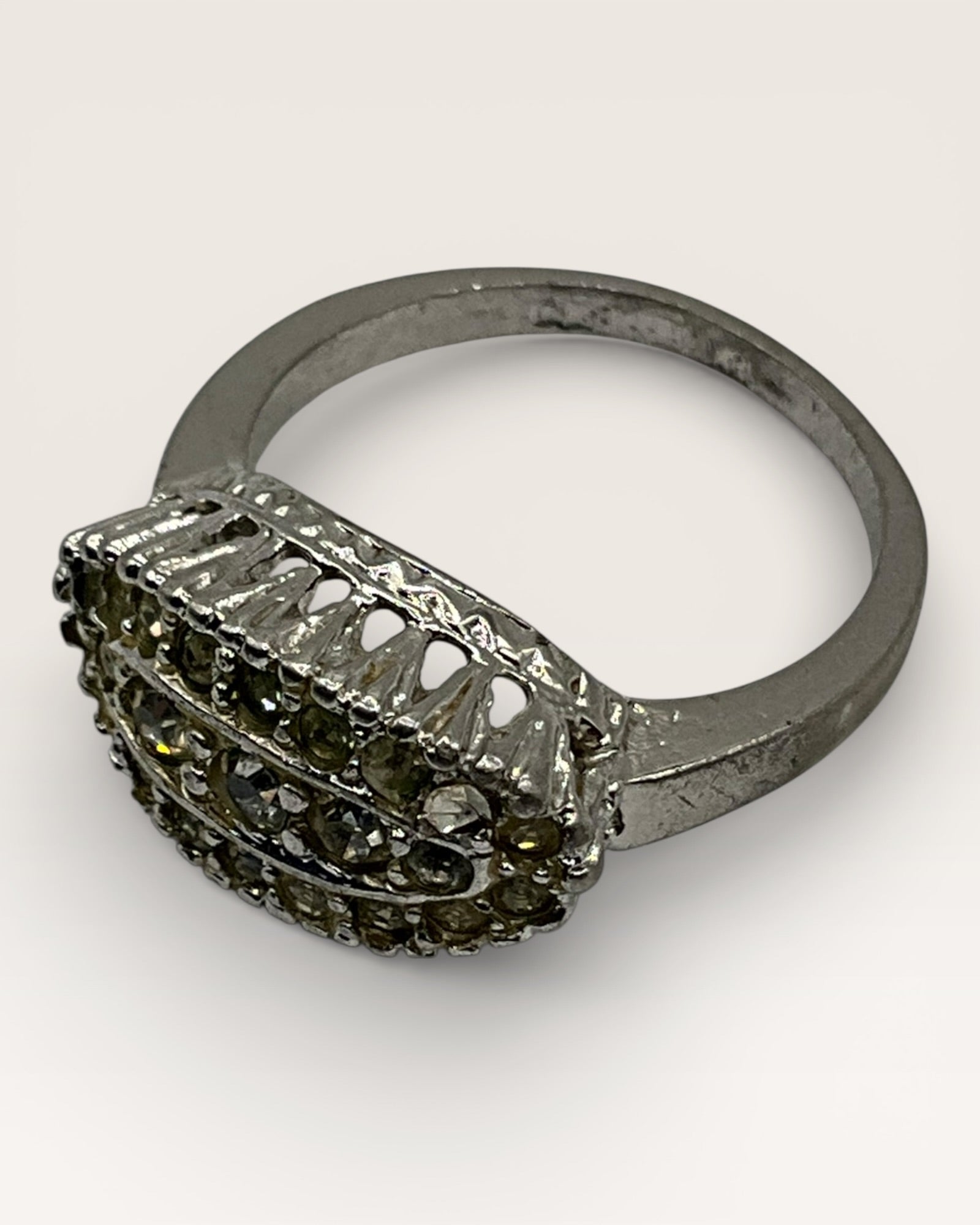 Yellow CZ Ring - Estate Sale (Great Condition)