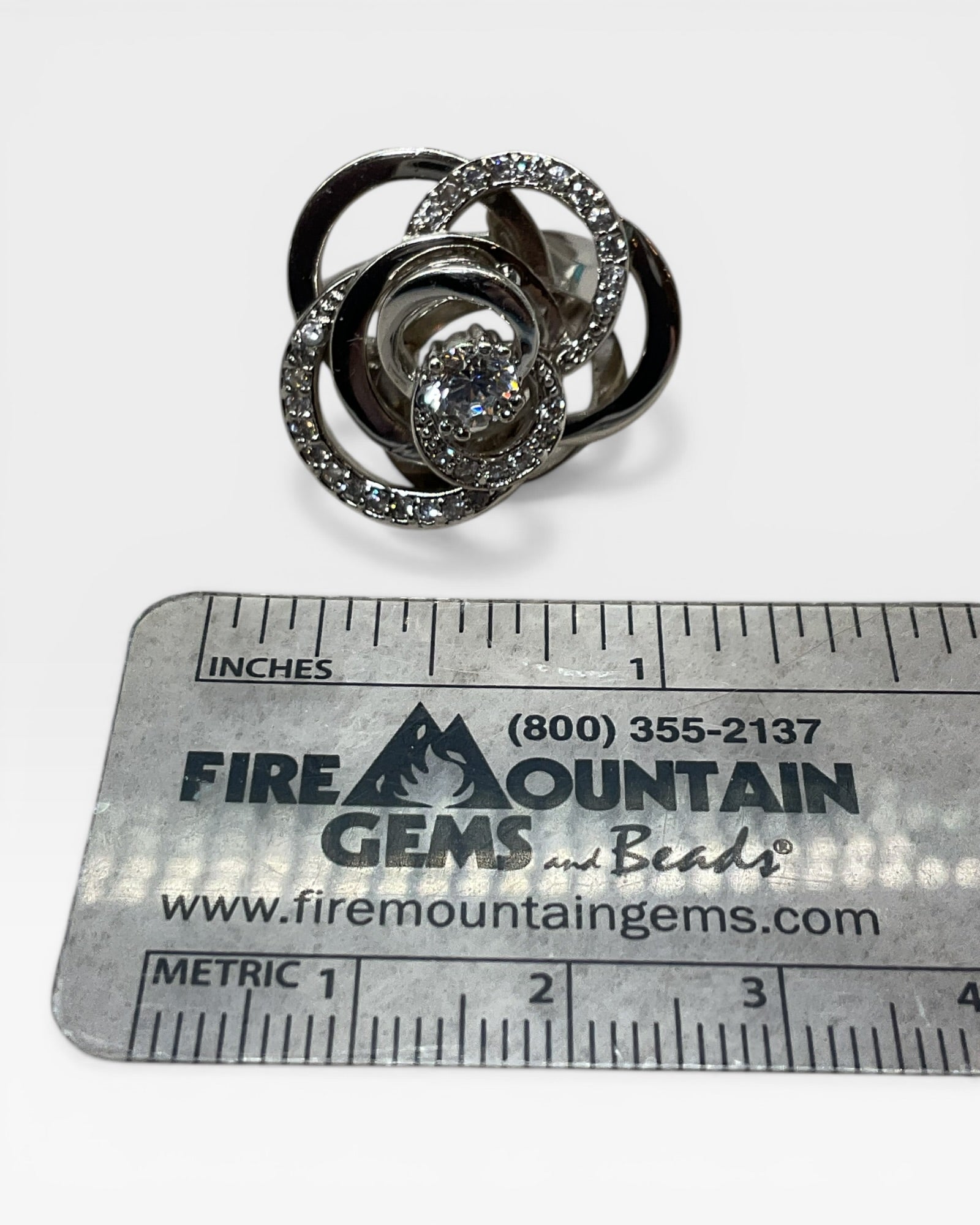 Halo Swirl Ring - Estate Sale (Great Condition)