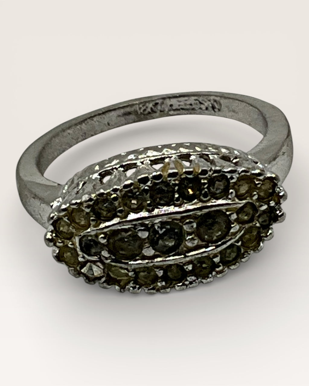 Yellow CZ Ring - Estate Sale (Great Condition)